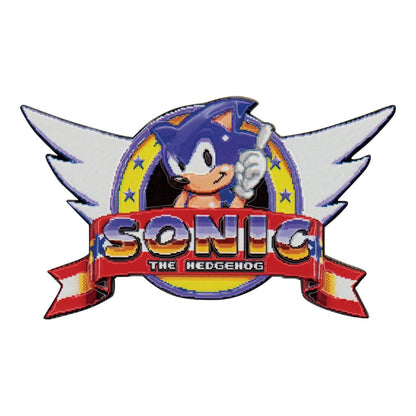 Sonic The Hedgehog Original Intro Logo Medallion