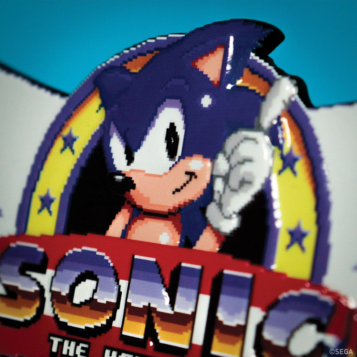 Sonic The Hedgehog Original Intro Logo Medallion