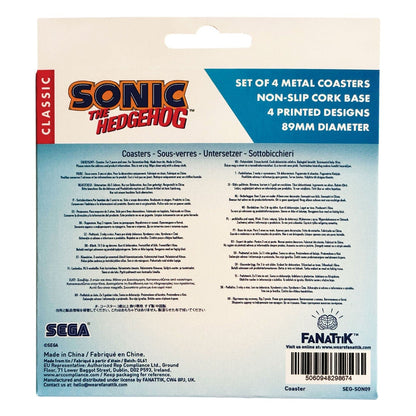 Sonic The Hedgehog Set of 4 Location Coasters