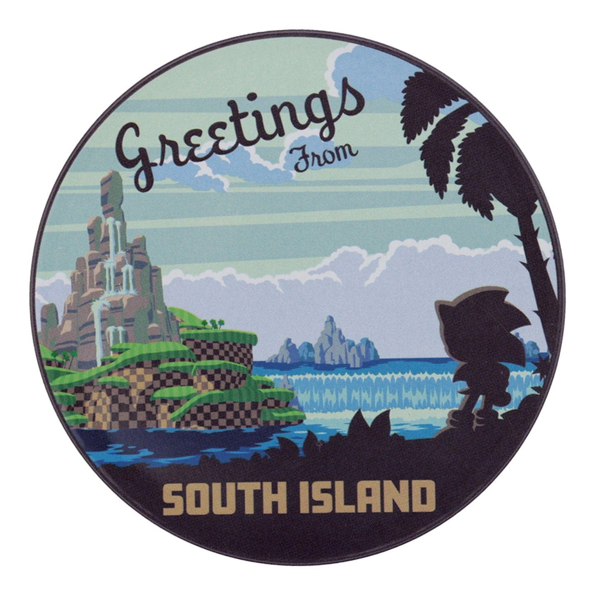 Sonic The Hedgehog Set of 4 Location Coasters