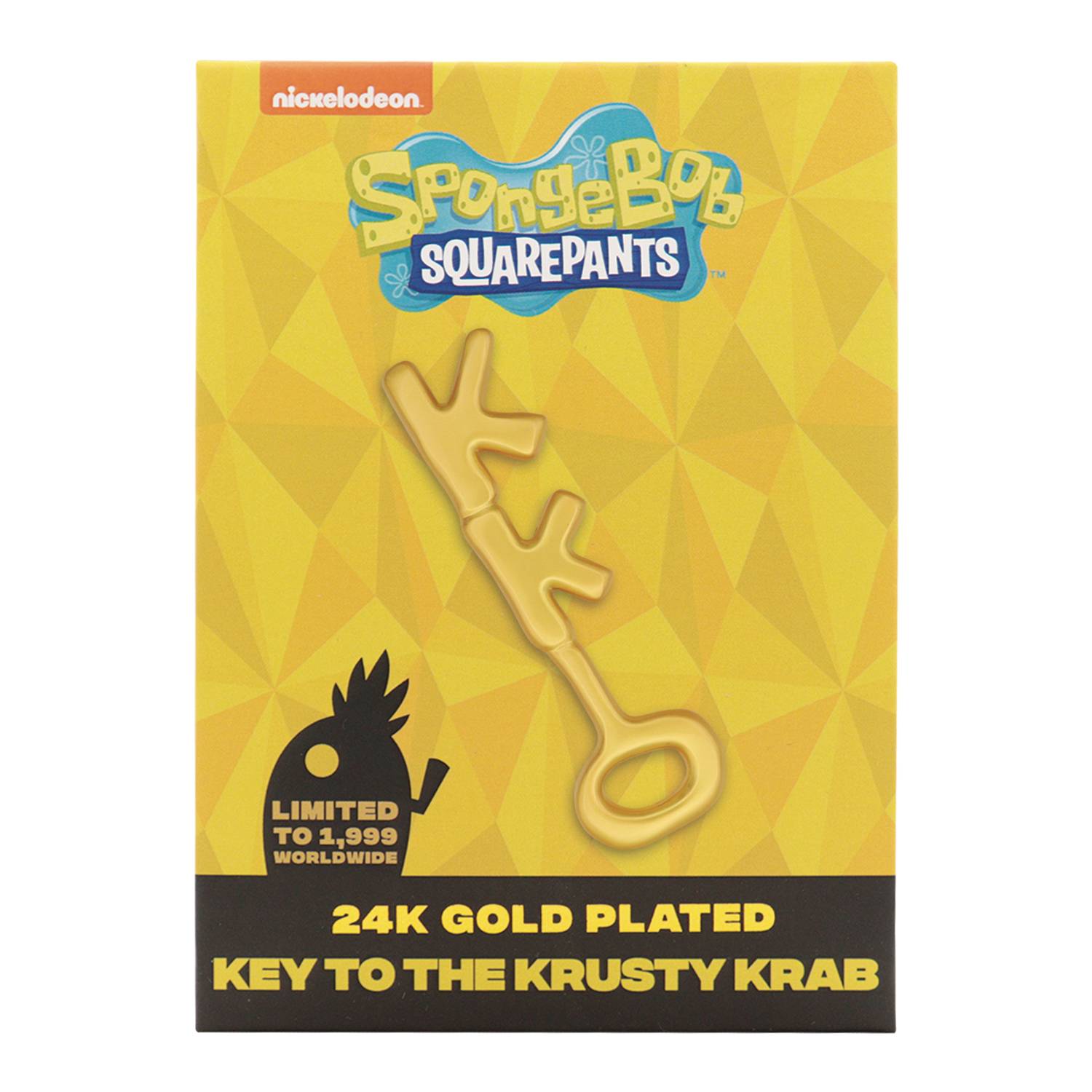 Spongebob Squarepants Key To The Crusty Krab 24K Gold Plated