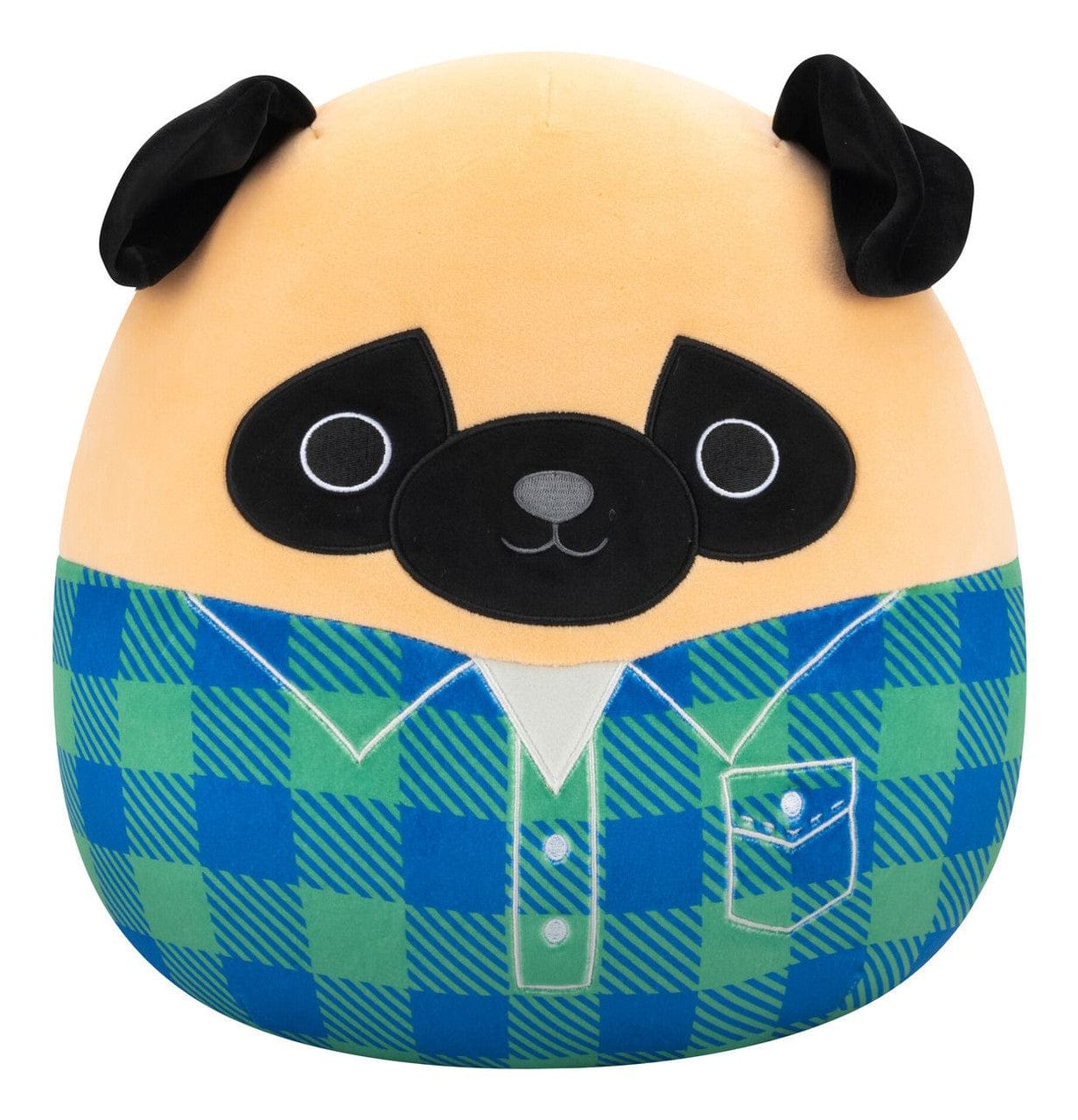 Squishmallows 12” Prince the Brown Pug