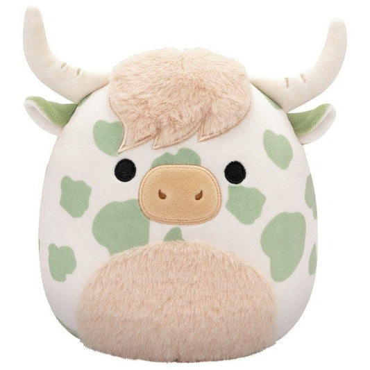 Squishmallows 7.5" Celestino The Sage Green Spotted Highland Cow