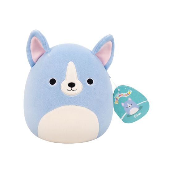 Squishmallows 7.5" Dog Squad Elias Blue Boston Terrier Dog