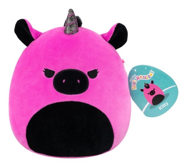 Squishmallows 7.5" Plush Kitty The Dark Pink Unicorn