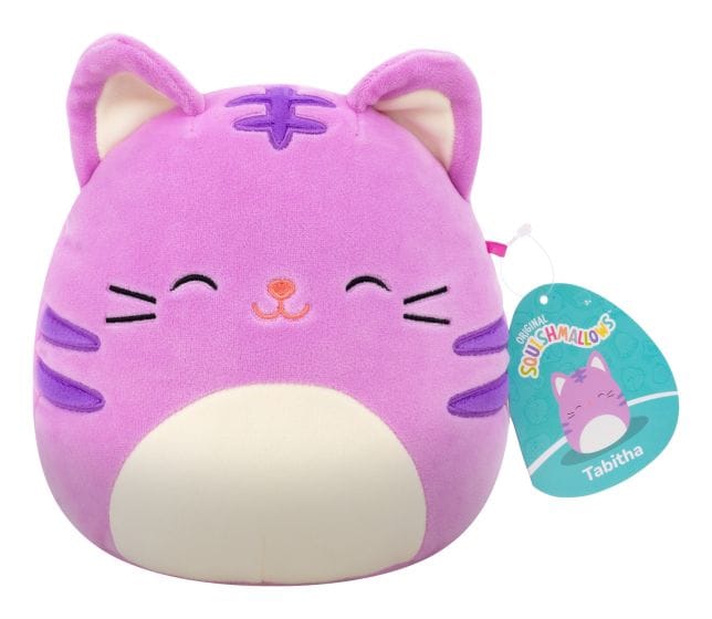 Squishmallows 7.5'' Plush Tabitha The Purple Tabby Cat