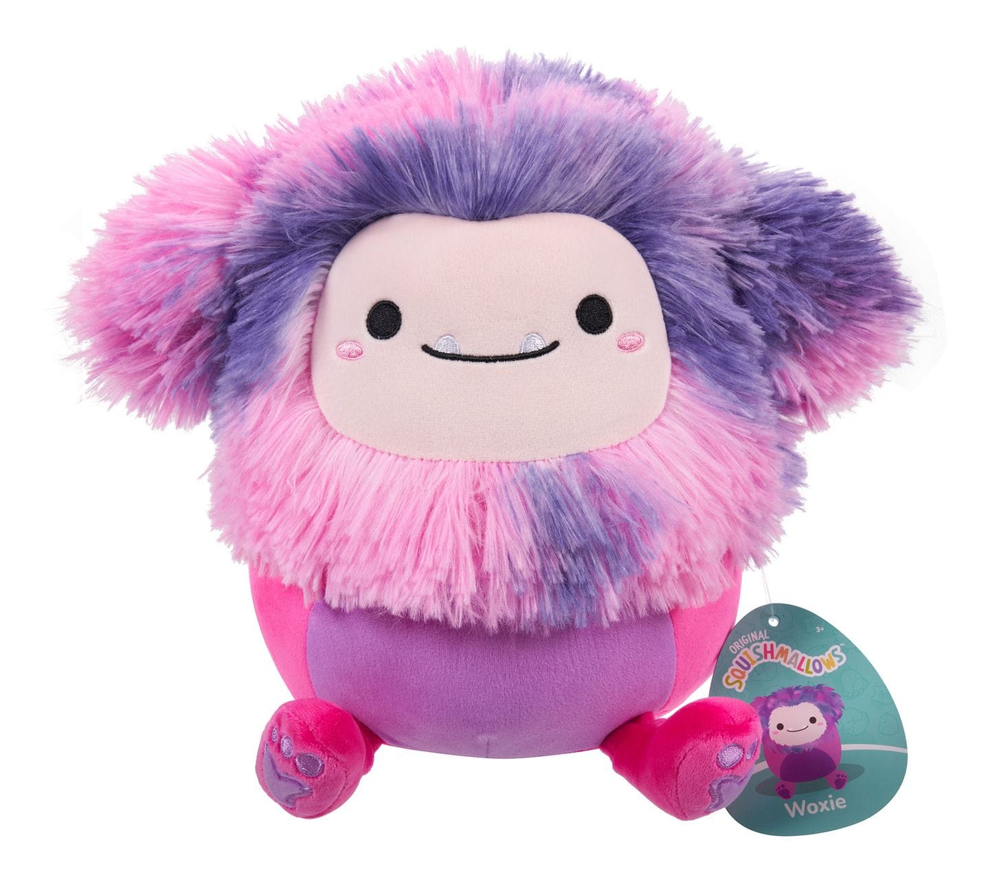 Squishmallows 7.5'' Plush Woxie The Magenta Bigfoot