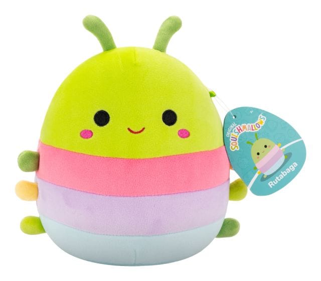 Squishmallows 7.5" Rutabaga The Multi-Coloured Striped Caterpillar Plush