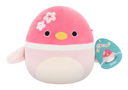 Squishmallows 7.5" Sonja The Pink Mallard Duck With Sakura Flowers Plush