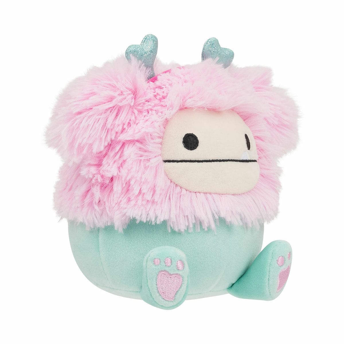 Squishmallows 7.5" Valentines Bessem the Mint Bigfoot with Heart Headband