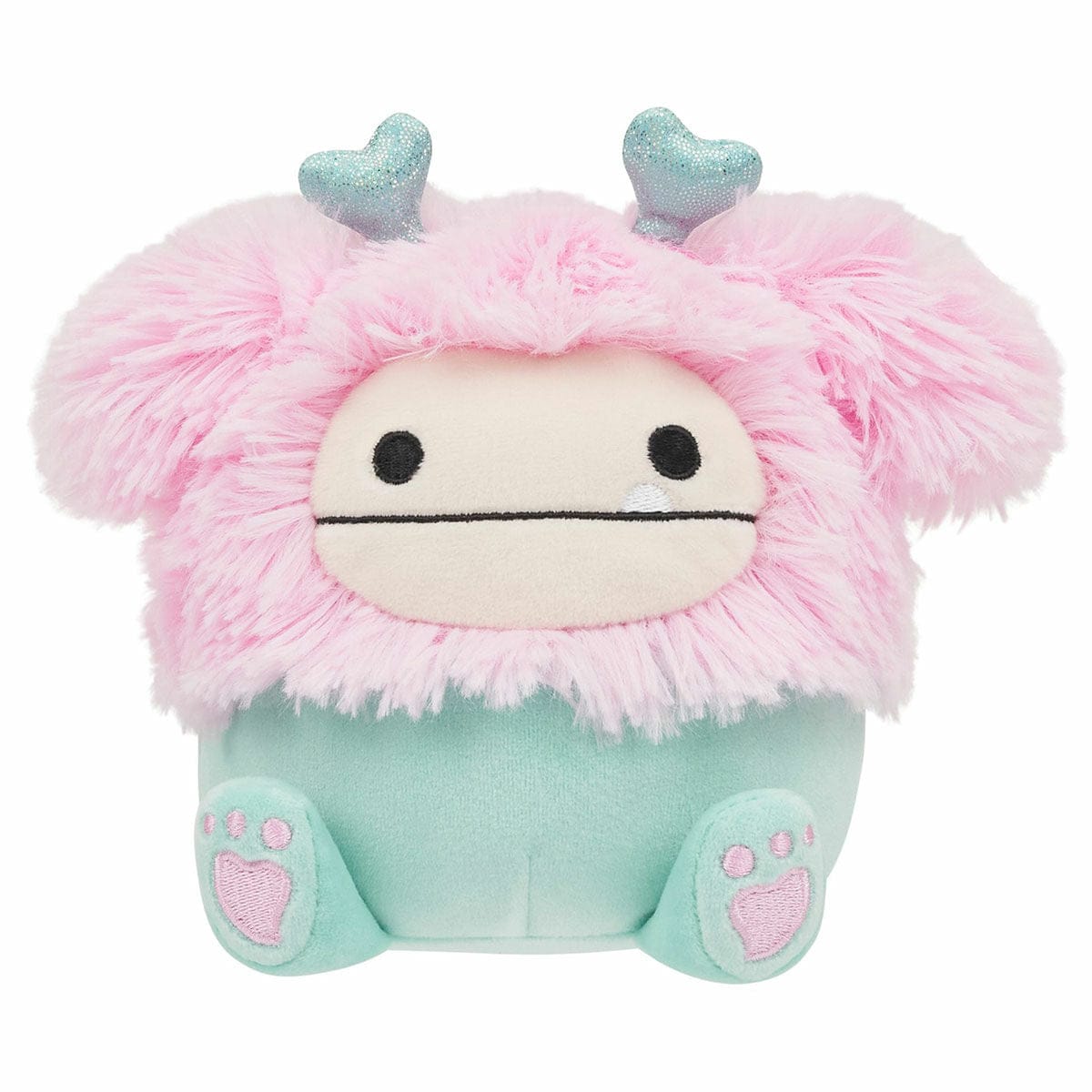 Squishmallows 7.5" Valentines Bessem the Mint Bigfoot with Heart Headband