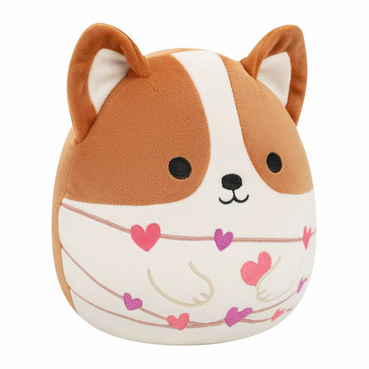 Squishmallows 7.5" Valentines Reginald the Corgi with Heart Strings