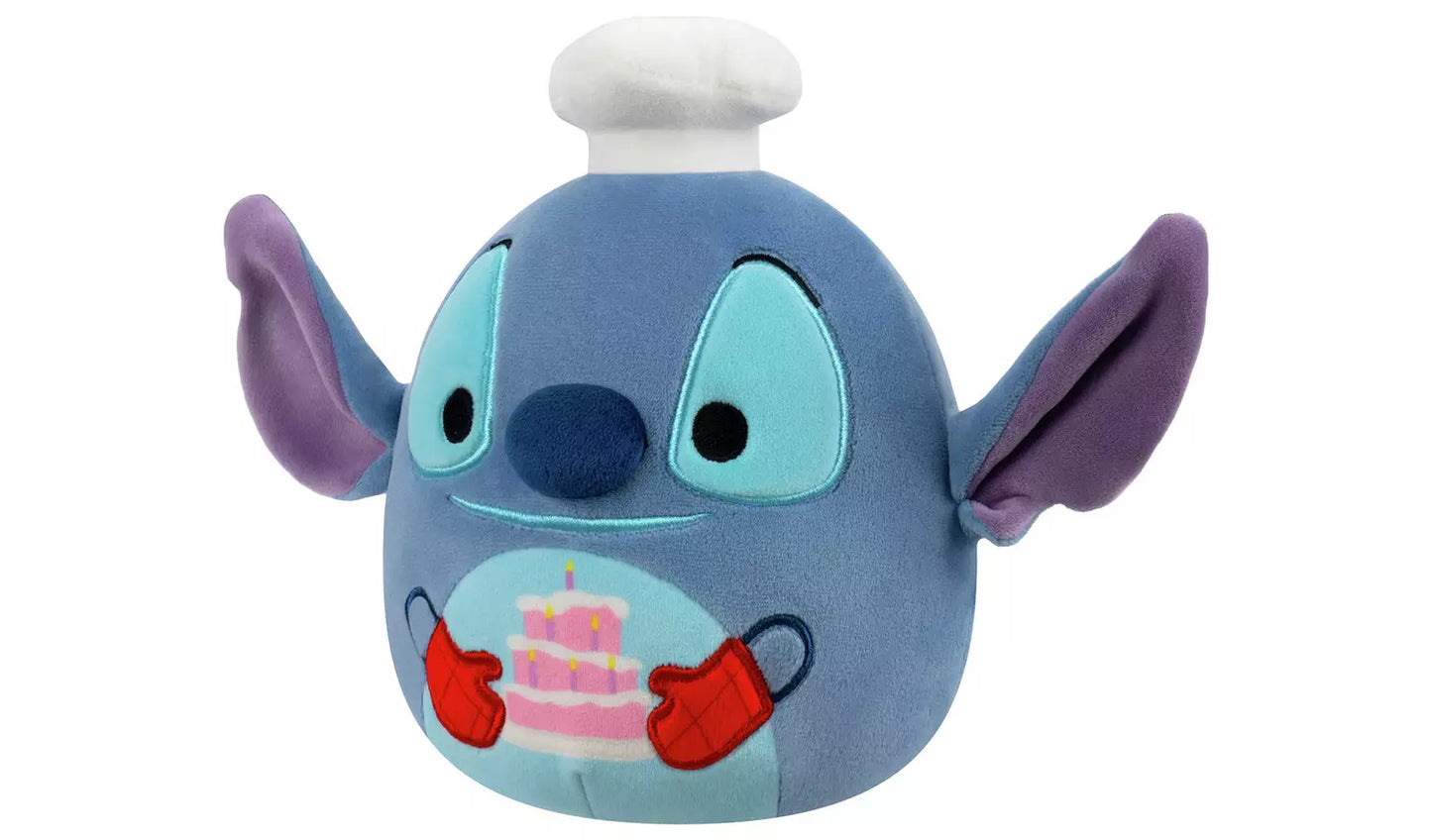 Squishmallows 8" Disney Chef Stitch with Cake