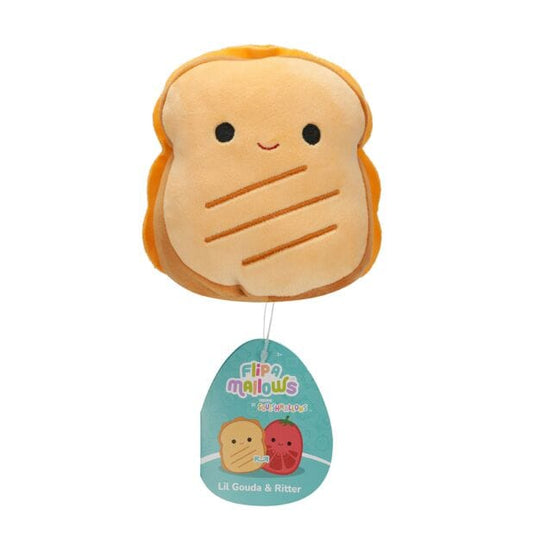 Squishmallows Flip-A-Mallows 5" Lil Gouda & Ritter