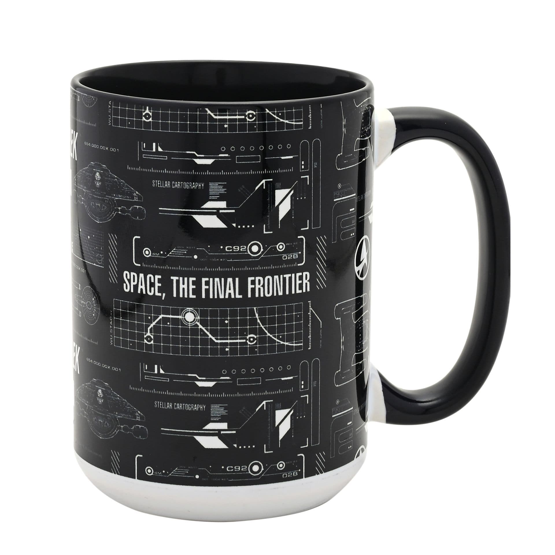 Star Trek Tech Black & White 15oz Mug