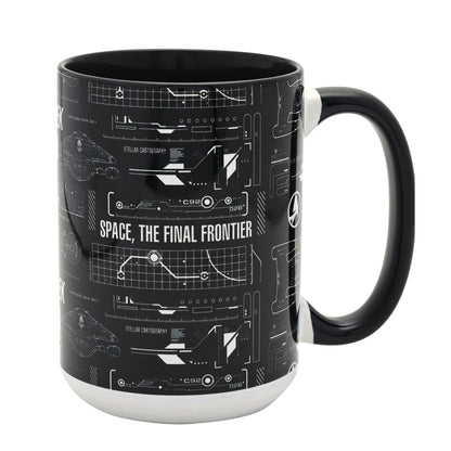 Star Trek Tech Black & White 15oz Mug