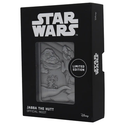 Star Wars Jabba The Hut Limited Edition Collectable Metal Ingot By Fanattik