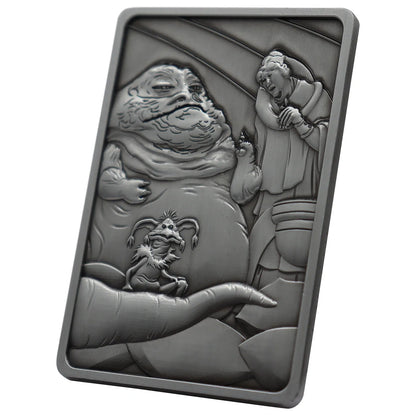 Star Wars Jabba The Hut Limited Edition Collectable Metal Ingot By Fanattik