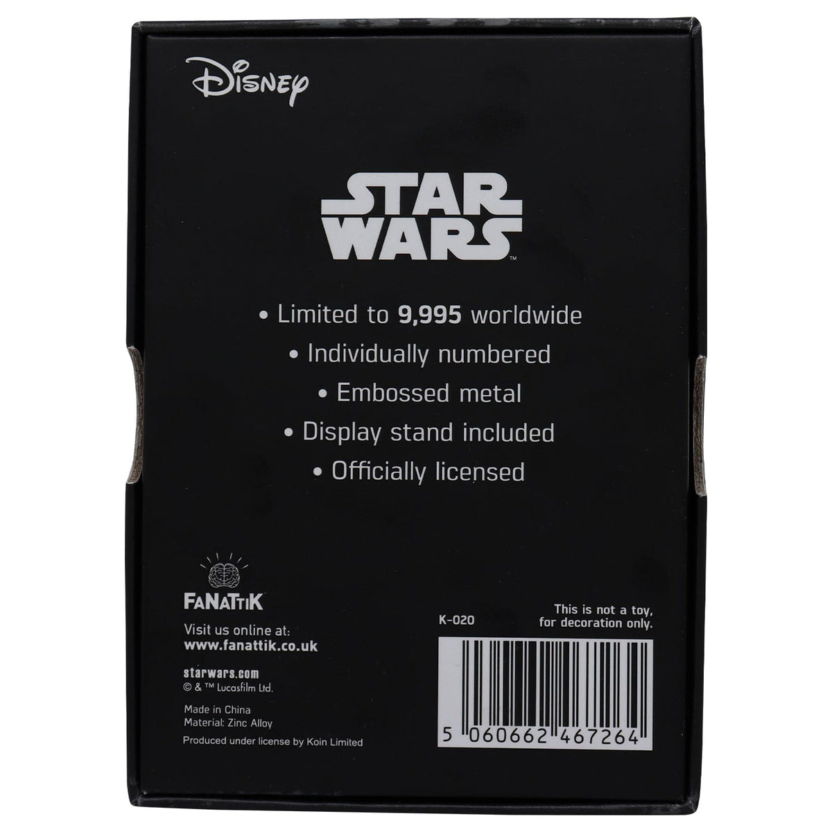 Star Wars The Millennium Falcon Metal Ingot
