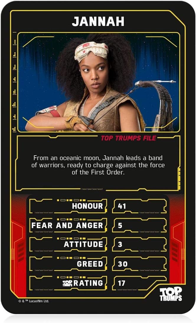 Star Wars The Rise of Skywalker Top Trumps Card Game