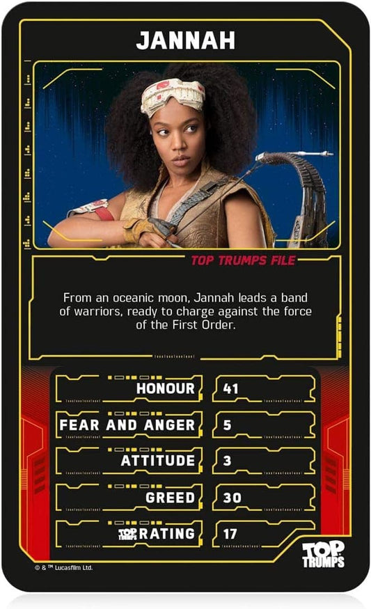 Star Wars The Rise of Skywalker Top Trumps Card Game