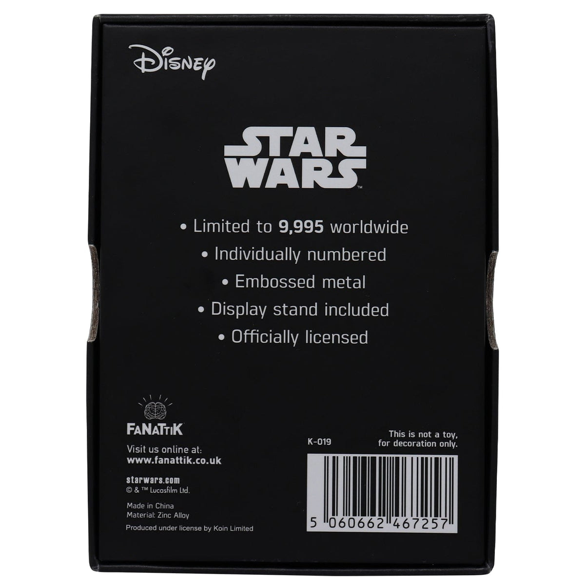 Star Wars We Meet Again Metal Ingot