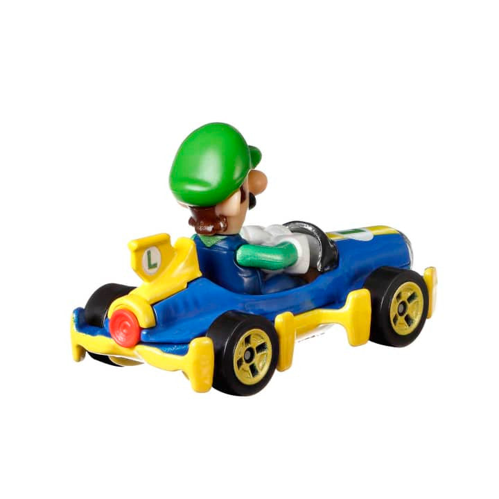 Hot Wheels Mario Kart Luigi Mach 8