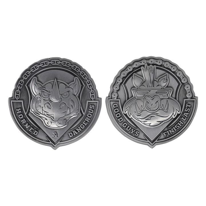 Teenage Mutant Ninja Turtles Bad Guys Bebop & Rocksteady Medallion Set