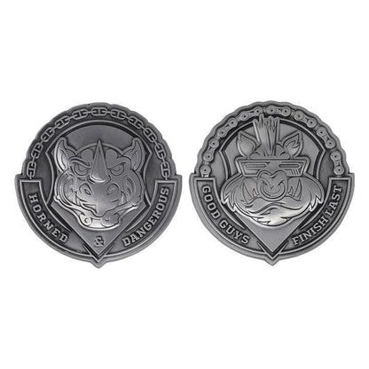 Teenage Mutant Ninja Turtles Bad Guys Bebop & Rocksteady Medallion Set