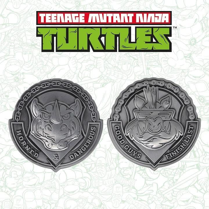 Teenage Mutant Ninja Turtles Bad Guys Bebop & Rocksteady Medallion Set