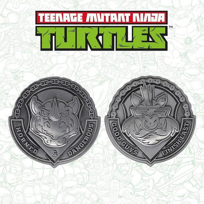 Teenage Mutant Ninja Turtles Bad Guys Bebop & Rocksteady Medallion Set