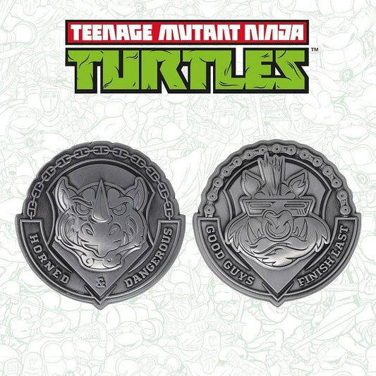 Teenage Mutant Ninja Turtles Bad Guys Bebop & Rocksteady Medallion Set