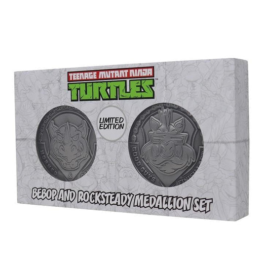 Teenage Mutant Ninja Turtles Bad Guys Bebop & Rocksteady Medallion Set