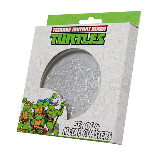 Teenage Mutant Ninja Turtles Set of 4 Embossed Metal Coasters