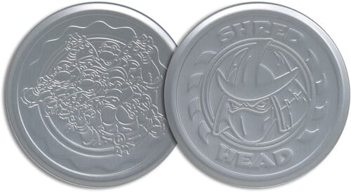 Teenage Mutant Ninja Turtles Set of 4 Embossed Metal Coasters