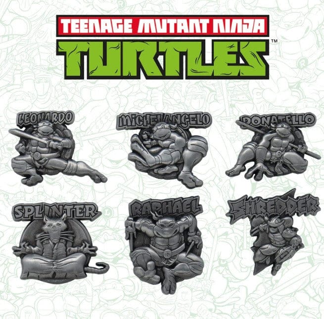 Teenage Mutant Ninja Turtles Set Of 6 Limited Edition pin Badges