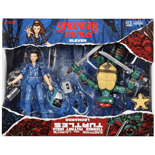 Teenage Mutant Ninja Turtles X Stranger Things Leonardo VS Eleven