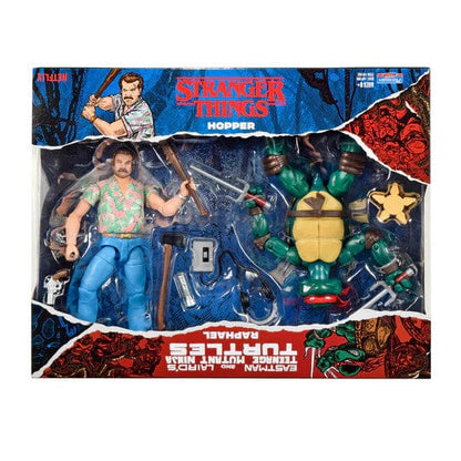 Teenage Mutant Ninja Turtles X Stranger Things Raphael VS Hopper