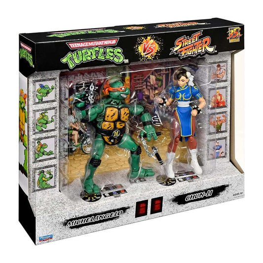 Teenage Mutant Ninja Turtles X Street Fighter Michelangelo VS Chun-Li