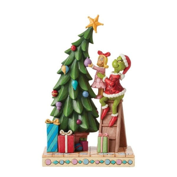 The Grinch and Cindy Lou Decorating the Tree Figurine By Jim Shore 6012694