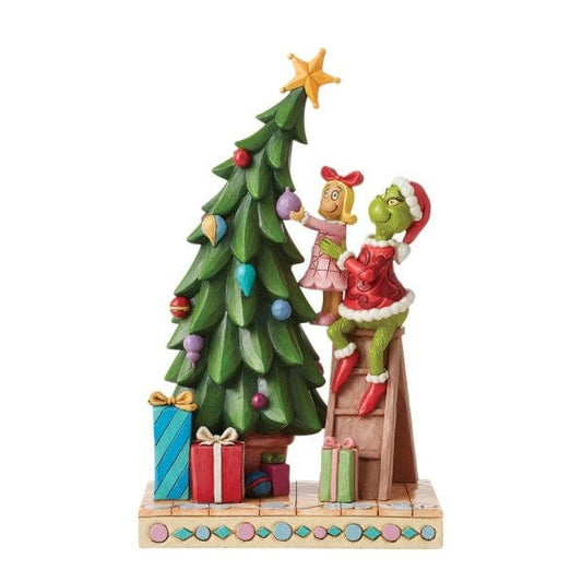 The Grinch and Cindy Lou Decorating the Tree Figurine By Jim Shore 6012694