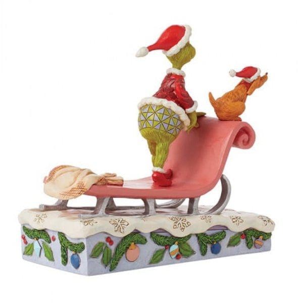 The Grinch and Max On A Sled Figurine By Jim Shore 6015215