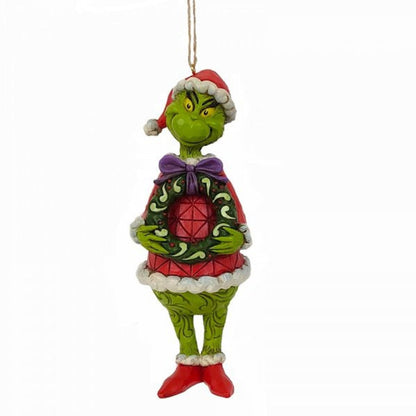 The Grinch By Jim Shore Christmas Hanging Ornaments Value Bundle - Set of 4 Figurines