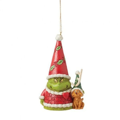The Grinch Gnome With Max Hanging Ornament By Jim Shore 6015228