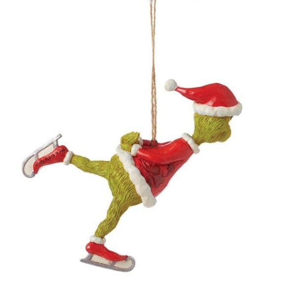 The Grinch Ice Skating Hanging Ornament By Jim Shore 6015225