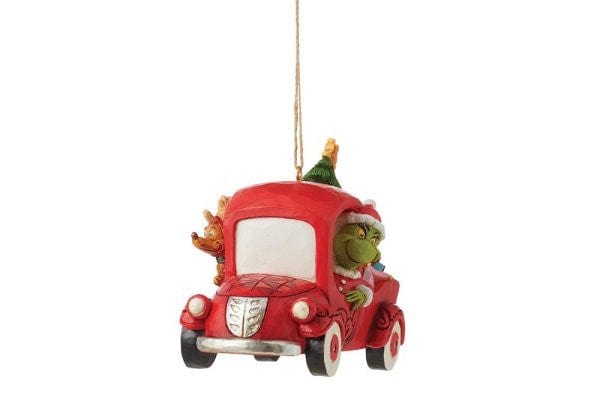 The Grinch in a Red Truck Hanging Ornament By Jim Shore 6012706