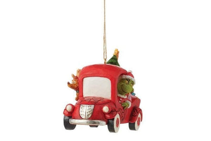 The Grinch in a Red Truck Hanging Ornament By Jim Shore 6012706