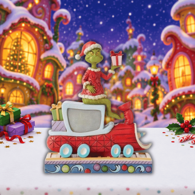 The Grinch on Train Figurine By Jim Shore 6010776
