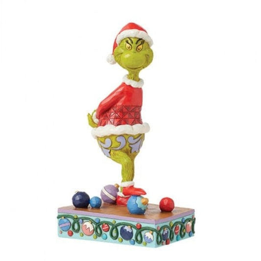 The Grinch Stepping On An Ornament Figurine By Jim Shore 6015219