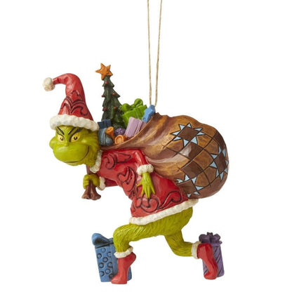 The Grinch Tiptoeing Hanging Ornament By Jim Shore 6006572
